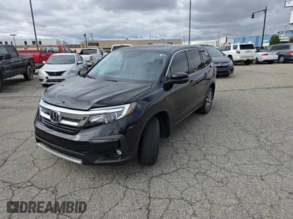 2022 Honda Pilot EX-L z VIN 5FNYF5H58NB038745, wystawiony jako Copart lot #87261535 z przebiegiem 24 447 mil mil oraz Szkoda całkowita • Salvage title. Historia ofert i sprzedaży dostępna na DreamBid. Obrazek 2.