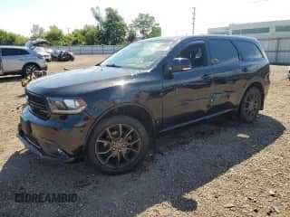 2018 Dodge Durango GT z VIN 1C4RDJDG5JC452017, wystawiony jako Copart lot #71590955 z przebiegiem 164 972 mil mil oraz Szkoda całkowita • Salvage title. Historia ofert i sprzedaży dostępna na DreamBid. Obrazek 1.