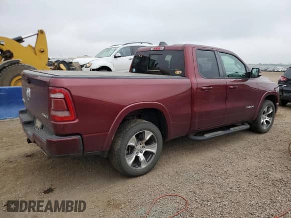 2019 Ram 1500 Laramie z VIN 1C6SRFDT0KN746743, wystawiony jako Copart lot #69297895 z przebiegiem 158 279 mil mil oraz Nie do naprawy • Non repairable. Historia ofert i sprzedaży dostępna na DreamBid. Obrazek 3.