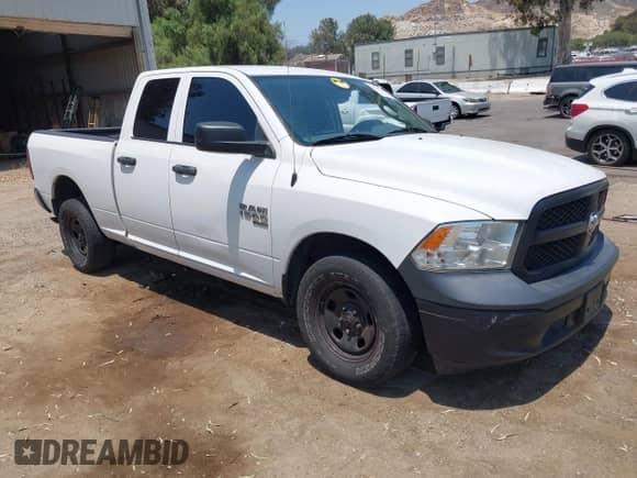 2019 Ram 1500 Tradesman with VIN 1C6RR6FG2KS719656, listed as a IAAI auction lot 42737371 with 131,256 mi miles and . Bid and sale history available at DreamBid. Image 1.