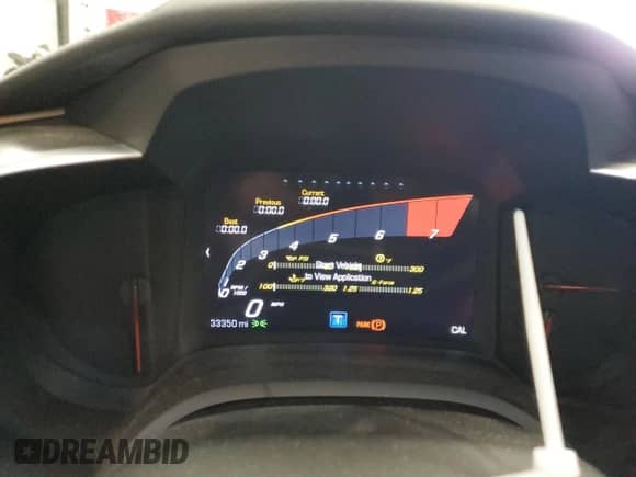 2017 Chevrolet Corvette Grand Sport 1LT with VIN 1G1YV2D71H5105645, listed as a Copart auction lot 46124703 with 33,350 mi miles and . Bid and sale history available at DreamBid. Image 9.