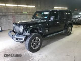 2021 Jeep Wrangler Unlimited Sahara с VIN 1C4HJXEG5MW572599, выставлен на аукционе Copart как лот 50616755 с пробегом 68 375 миль миль и Списание • Salvage title. История ставок и продаж доступна на DreamBid. Изображение 1.