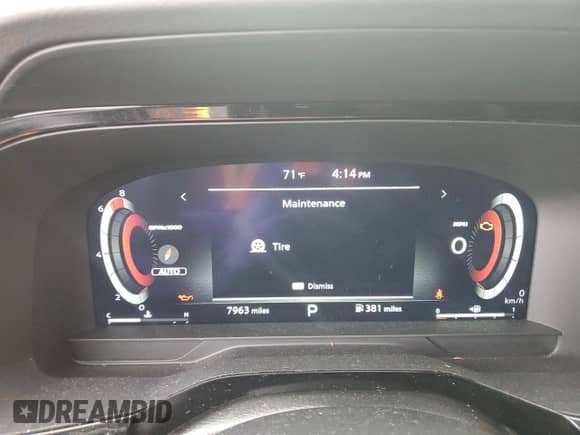 2025 Nissan Pathfinder Platinum с VIN 5N1DR3DJ5SC201708, выставлен на аукционе Copart как лот 83776145 с пробегом 7 963 миль миль и Списание • Salvage title. История ставок и продаж доступна на DreamBid. Изображение 9.