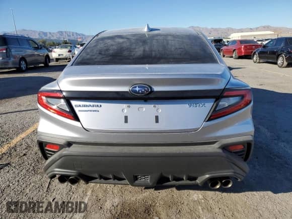 2024 Subaru WRX with VIN JF1VBAB61R9802269, listed as a Copart auction lot 85929115 with 15,513 mi miles and Salvage title. Bid and sale history available at DreamBid. Image 6.