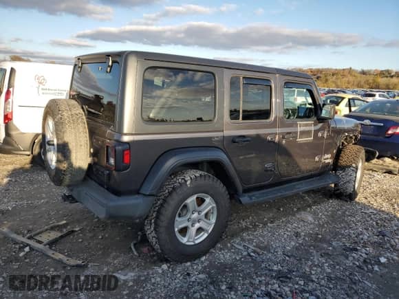 2021 Jeep Wrangler Unlimited Sport with VIN 1C4HJXKN2MW591498, listed as a Copart auction lot 78276744 with 98,868 mi miles and Salvage title. Bid and sale history available at DreamBid. Image 3.