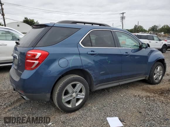 2016 Chevrolet Equinox LT with VIN 2GNFLFE34G6240894, listed as a Copart auction lot 81709165 with 84,769 mi miles and Salvage title. Bid and sale history available at DreamBid. Image 3.
