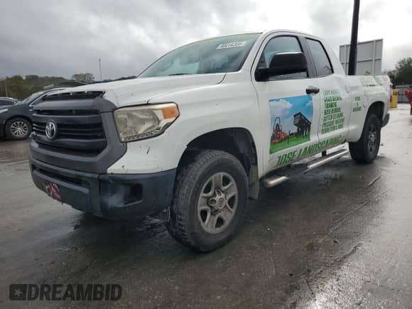 2014 Toyota Tundra SR with VIN 5TFRM5F16EX068715, listed as a Copart auction lot 90614305 with 312,428 mi miles and Clean title. Bid and sale history available at DreamBid. Image 1.