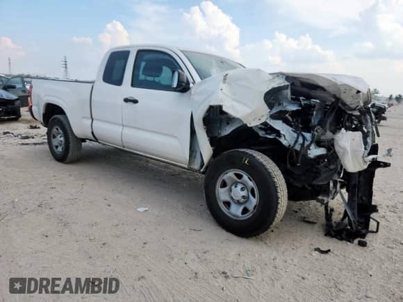 2022 Toyota Tacoma SR with VIN 3TYRX5GN6NT055403, listed as a Copart auction lot 80928205 with 63,337 mi miles and Salvage title. Bid and sale history available at DreamBid. Image 4.