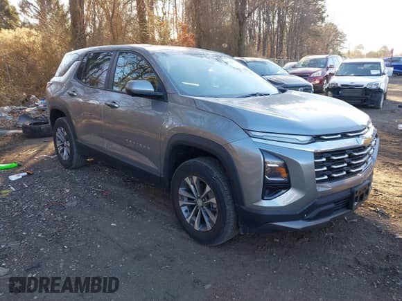 2025 Chevrolet Equinox FWD LT с VIN 3GNAXHEG3SL110476, выставлен на аукционе IAAI как лот 41446184 с пробегом 4 582 миль миль и . История ставок и продаж доступна на DreamBid. Изображение 1.