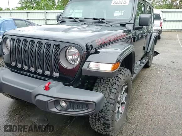 2023 Jeep Wrangler Rubicon with VIN 1C4HJXFN5PW509018, listed as a Copart auction lot 56535245 with 34,245 mi miles and Salvage title. Bid and sale history available at DreamBid. Image 14.
