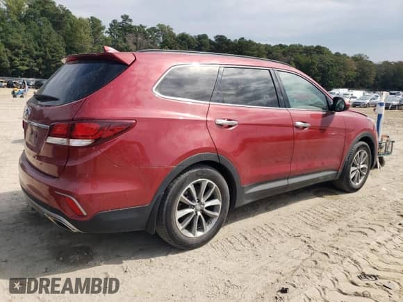2018 Hyundai Santa Fe SE with VIN KM8SM4HF7JU273214, listed as a Copart auction lot 81427755 with 80,919 mi miles and Salvage title. Bid and sale history available at DreamBid. Image 3.