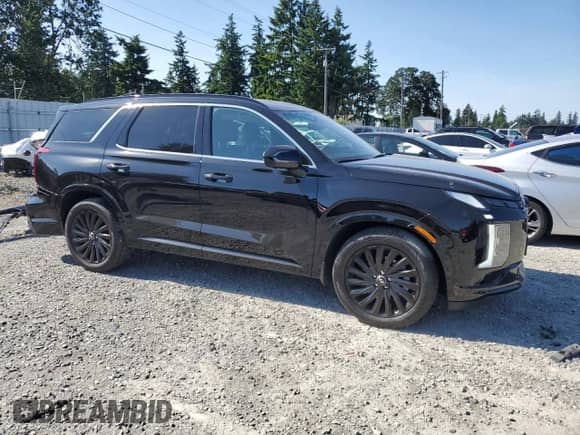 2025 Hyundai Palisade Calligraphy с VIN KM8R7DGE7SU911560, выставлен на аукционе Copart как лот 59402135 с пробегом 7 514 миль миль и Списание • Salvage title. История ставок и продаж доступна на DreamBid. Изображение 4.