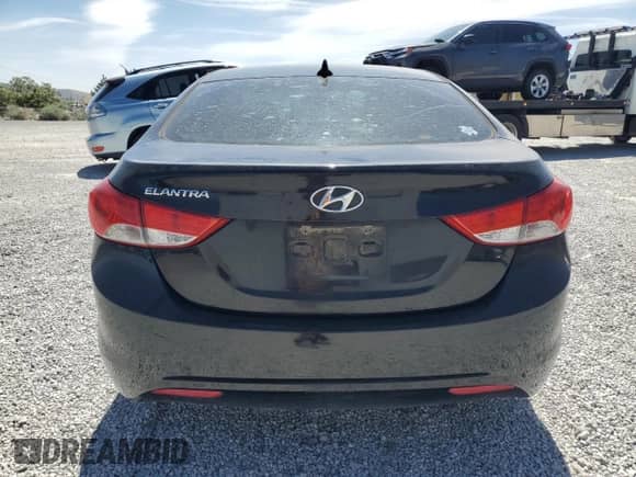 2013 Hyundai Elantra GLS with VIN KMHDH4AE8DU542971, listed as a Copart auction lot 61842835 with 244,922 mi miles and Salvage title. Bid and sale history available at DreamBid. Image 6.