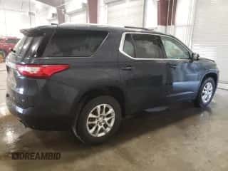 2018 Chevrolet Traverse LT Cloth z VIN 1GNERGKW6JJ220395, wystawiony jako Copart lot #80679675 z przebiegiem Nie podano mil oraz Szkoda całkowita • Salvage title. Historia ofert i sprzedaży dostępna na DreamBid. Obrazek 3.