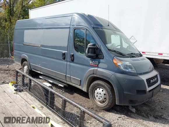 2020 Ram ProMaster Cargo с VIN 3C6URVJG3LE116554, выставлен на аукционе IAAI как лот 43296499 с пробегом 71 910 миль миль и . История ставок и продаж доступна на DreamBid. Изображение 1.