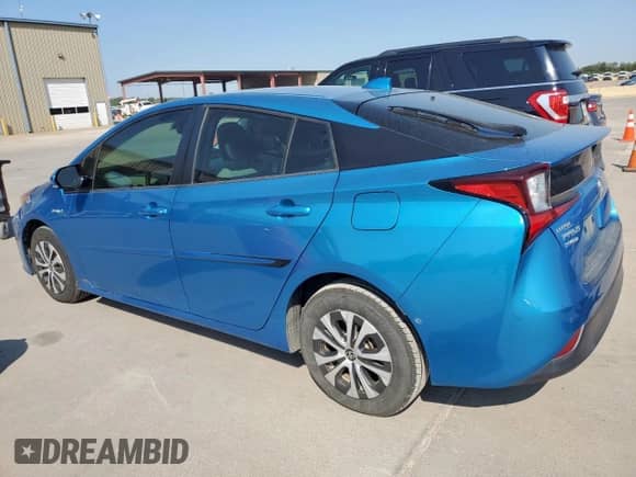 2020 Toyota Prius LE with VIN JTDL9RFU7L3015163, listed as a Copart auction lot 71047545 with 58,581 mi miles and Salvage title. Bid and sale history available at DreamBid. Image 2.