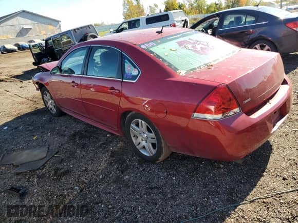 2012 Chevrolet Impala LT Retail with VIN 2G1WB5E30C1262350, listed as a Copart auction lot 82589385 with Not provided miles and Clean title. Bid and sale history available at DreamBid. Image 2.