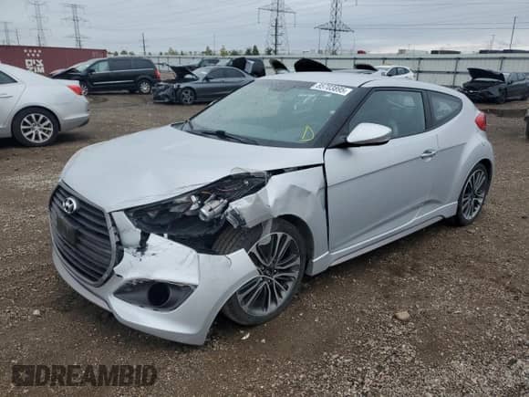 2016 Hyundai Veloster Turbo z VIN KMHTC6AE7GU274957, wystawiony jako Copart lot #85703895 z przebiegiem 61 536 mil mil oraz Szkoda całkowita • Salvage title. Historia ofert i sprzedaży dostępna na DreamBid. Obrazek 1.