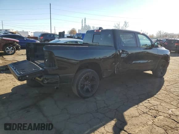 2022 Ram 1500 Big Horn with VIN 1C6RRFMGXNN195386, listed as a Copart auction lot 79891094 with Not provided miles and Non repairable. Bid and sale history available at DreamBid. Image 3.