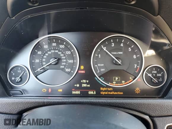 2015 BMW 3 Series 328i с VIN WBA3C1C52FK119759, выставлен на аукционе Copart как лот 86193755 с пробегом 94 495 миль миль и Списание • Salvage title. История ставок и продаж доступна на DreamBid. Изображение 9.