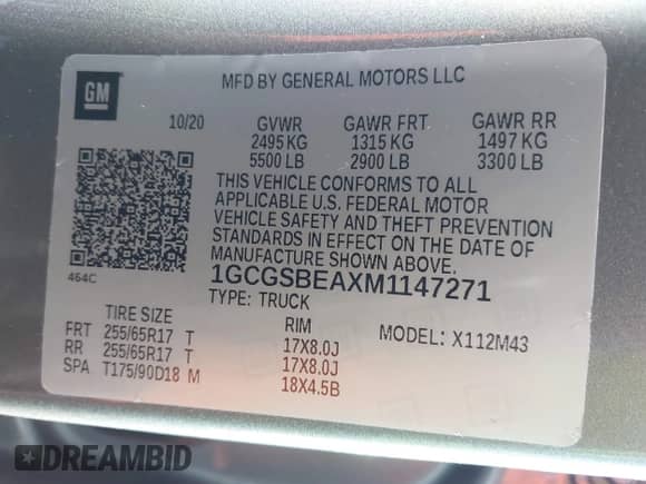2021 Chevrolet Colorado 2WD Work Truck с VIN 1GCGSBEAXM1147271, выставлен на аукционе IAAI как лот 41504543 с пробегом 31 059 миль миль и . История ставок и продаж доступна на DreamBid. Изображение 9.