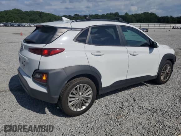 2021 Hyundai Kona SEL Plus with VIN KM8K62AA3MU659646, listed as a Copart auction lot 66304565 with 75,622 mi miles and Salvage title. Bid and sale history available at DreamBid. Image 3.