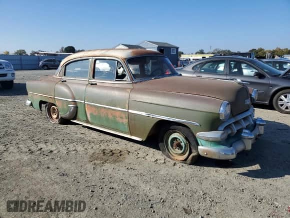 1954 Chevrolet Malibu с VIN 0892716F54Z, выставлен на аукционе Copart как лот 90107225 с пробегом 34 813 миль миль и Чистый • Clean title. История ставок и продаж доступна на DreamBid. Изображение 4.