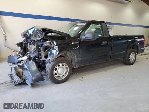 2020 Ford F-150 XL with VIN 1FTMF1CB9LKF19205, listed as a Copart auction lot 87380525 with 95,988 mi miles and Salvage title. Bid and sale history available at DreamBid. Image 1.