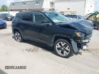2021 Jeep Compass Limited with VIN 3C4NJDCB6MT590091, listed as a IAAI auction lot 42723336 with 65,823 mi miles and . Bid and sale history available at DreamBid. Image 1.