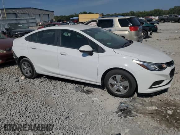 2018 Chevrolet Cruze LS with VIN 1G1BC5SM8J7236328, listed as a Copart auction lot 80893295 with 84,661 mi miles and Salvage title. Bid and sale history available at DreamBid. Image 4.