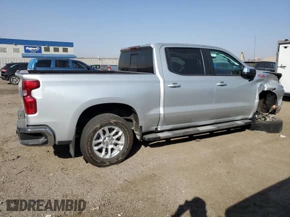 2022 Chevrolet Silverado 1500 LT with VIN 1GCUDDET6NZ537975, listed as a Copart auction lot 74848124 with Not provided miles and Salvage title. Bid and sale history available at DreamBid. Image 3.