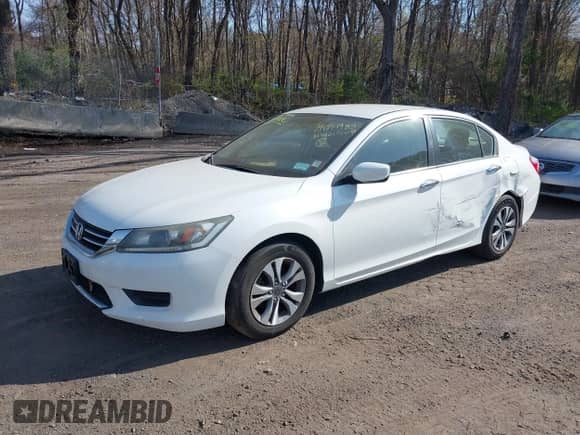 2014 Honda Accord LX z VIN 1HGCR2F34EA282811, wystawiony jako IAAI lot #39199861 z przebiegiem 88 573 mil mil oraz . Historia ofert i sprzedaży dostępna na DreamBid. Obrazek 2.