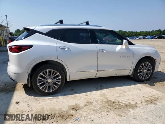 2020 Chevrolet Blazer Premier with VIN 3GNKBLRS6LS715541, listed as a Copart auction lot 60092915 with 94,080 mi miles and Salvage title. Bid and sale history available at DreamBid. Image 3.