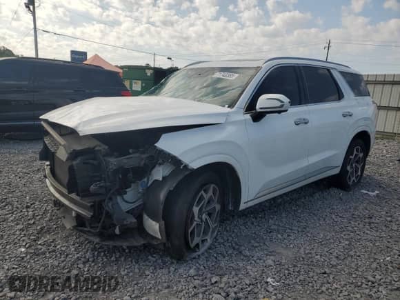 2022 Hyundai Palisade Calligraphy с VIN KM8R74HEXNU471174, выставлен на аукционе Copart как лот 71743385 с пробегом 73 614 миль миль и Списание • Salvage title. История ставок и продаж доступна на DreamBid. Изображение 1.