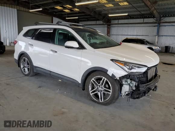 2017 Hyundai Santa Fe SE Ultimate with VIN KM8SRDHF6HU248087, listed as a Copart auction lot 80115775 with 93,268 mi miles and Salvage title. Bid and sale history available at DreamBid. Image 4.