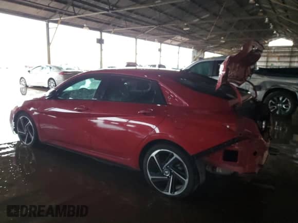 2021 Hyundai Elantra N Line z VIN KMHLR4AFXMU158580, wystawiony jako Copart lot #84349065 z przebiegiem 74 319 mil mil oraz Szkoda całkowita • Salvage title. Historia ofert i sprzedaży dostępna na DreamBid. Obrazek 2.