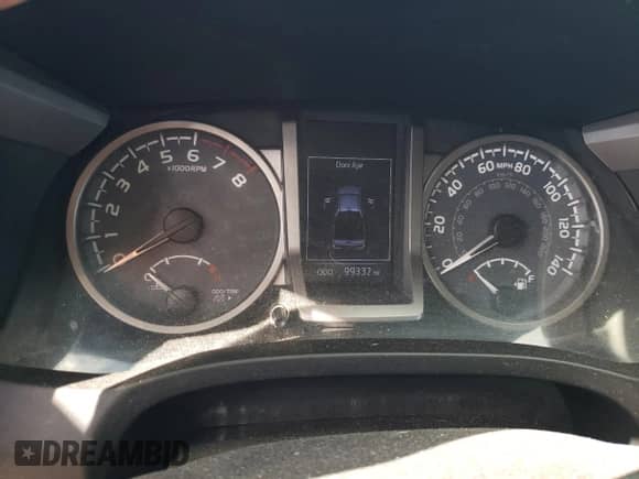 2019 Toyota Tacoma SR with VIN 3TMCZ5AN7KM285564, listed as a Copart auction lot 85586415 with 99,332 mi miles and Salvage title. Bid and sale history available at DreamBid. Image 9.