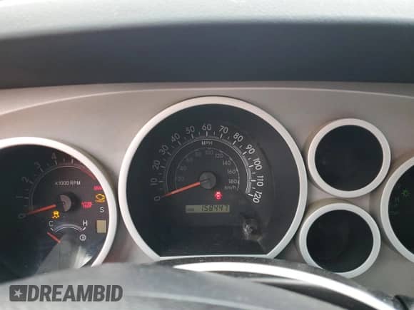 2007 Toyota Tundra SR5 z VIN 5TBET541X7S455595, wystawiony jako Copart lot #81287554 z przebiegiem 158 447 mil mil oraz Szkoda całkowita • Salvage title. Historia ofert i sprzedaży dostępna na DreamBid. Obrazek 9.