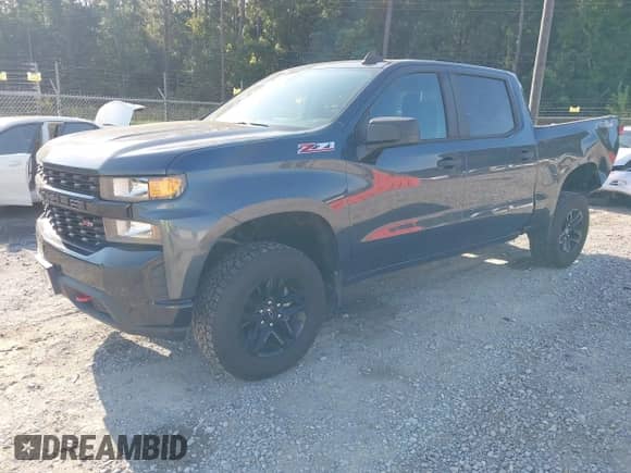 2020 Chevrolet Silverado 1500 Custom Trail Boss with VIN 1GCPYCEF7LZ194967, listed as a IAAI auction lot 43055121 with 85,114 mi miles and . Bid and sale history available at DreamBid. Image 2.