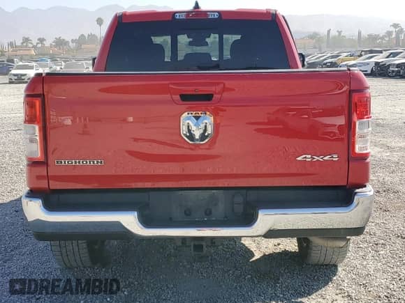2022 Ram 1500 Big Horn with VIN 1C6RRFMG0NN430197, listed as a Copart auction lot 85563945 with 32,592 mi miles and Salvage title. Bid and sale history available at DreamBid. Image 6.