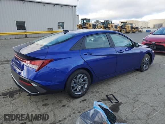 2024 Hyundai Elantra SEL with VIN KMHLM4DGXRU699574, listed as a Copart auction lot 80163175 with 12,255 mi miles and Salvage title. Bid and sale history available at DreamBid. Image 3.