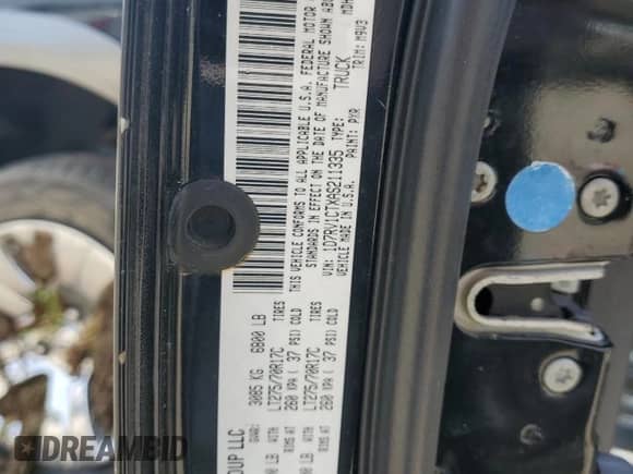 2010 Dodge 1500 Sport с VIN 1D7RV1CTXAS211335, выставлен на аукционе Copart как лот 53832645 с пробегом 131 516 миль миль и Списание • Salvage title. История ставок и продаж доступна на DreamBid. Изображение 12.