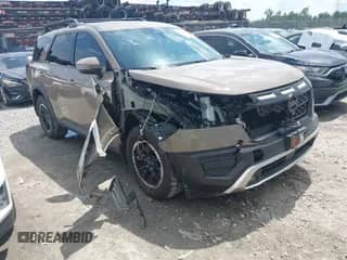 2023 Nissan Pathfinder Rock Creek with VIN 5N1DR3BD9PC231203, listed as a IAAI auction lot 42763346 with 13,255 mi miles and . Bid and sale history available at DreamBid. Image 1.