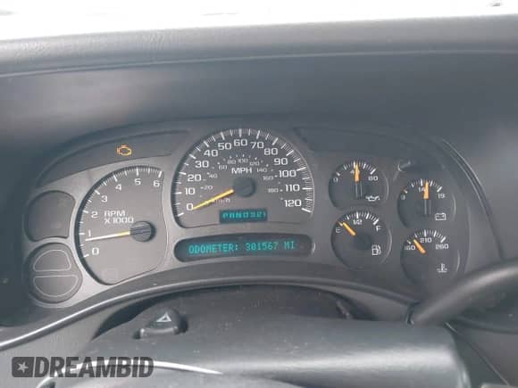 2003 Chevrolet Tahoe LT with VIN 1GNEC13Z93R296379, listed as a IAAI auction lot 41574575 with 301,567 mi miles and . Bid and sale history available at DreamBid. Image 7.