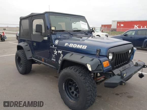 2001 Jeep Wrangler SE with VIN 1J4FA29P01P365607, listed as a IAAI auction lot 42051427 with 78,639 mi miles and . Bid and sale history available at DreamBid. Image 1.