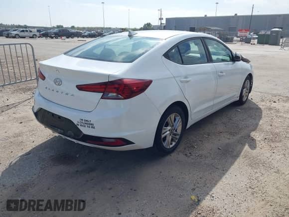 2019 Hyundai Elantra SEL z VIN 5NPD84LFXKH458488, wystawiony jako IAAI lot #43547521 z przebiegiem 67 957 mil mil oraz . Historia ofert i sprzedaży dostępna na DreamBid. Obrazek 4.