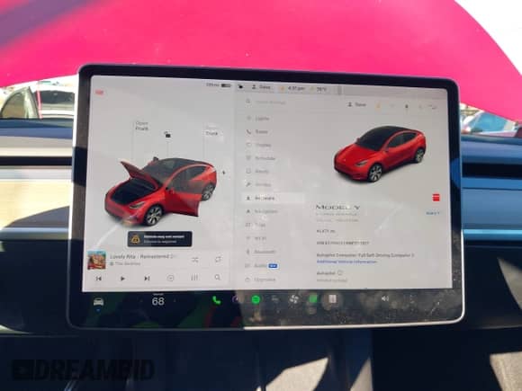 2021 Tesla Model Y Long Range with VIN 5YJYGDEE8MF203817, listed as a IAAI auction lot 43469412 with 41,471 mi miles and . Bid and sale history available at DreamBid. Image 19.