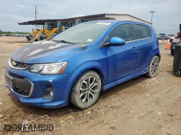 2018 Chevrolet Sonic LT with VIN 1G1JD6SH1J4107995, listed as a Copart auction lot 59682205 with 93,253 mi miles and Clean title. Bid and sale history available at DreamBid. Image 1.