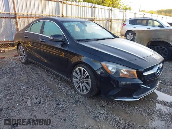 2018 Mercedes-Benz CLA 250 with VIN WDDSJ4GB3JN592444, listed as a IAAI auction lot 43466764 with 94,347 mi miles and . Bid and sale history available at DreamBid. Image 1.