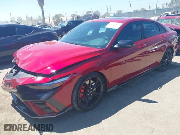 2025 Hyundai Elantra z VIN KMHLW4DKXSU025686, wystawiony jako IAAI lot #42673114 z przebiegiem 4 427 mil mil oraz . Historia ofert i sprzedaży dostępna na DreamBid. Obrazek 2.